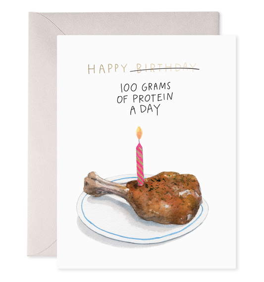 High Protein Birthday Greeting Card