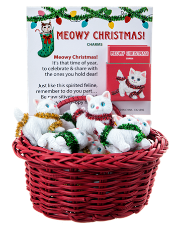 Meowy Christmas Kitten Charm
