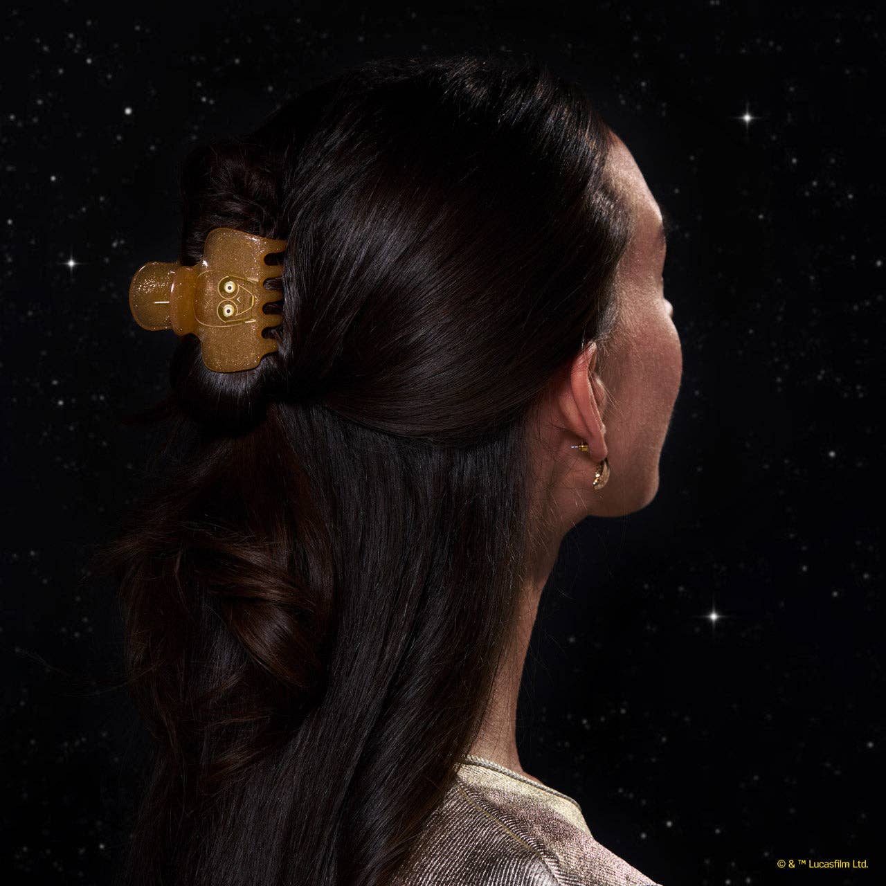 Star Wars™ & Kitsch Glitter Cloud Clip in C-3PO