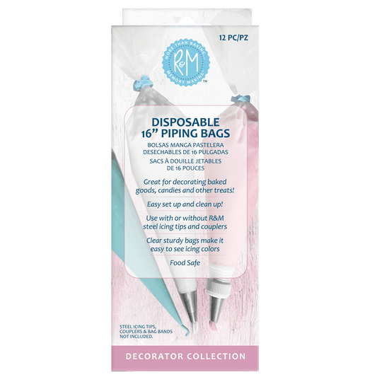 Disposable Piping Bags 16" 12PK