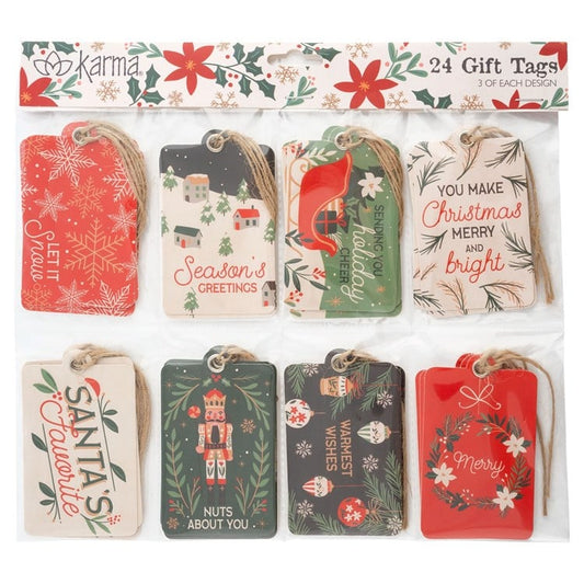 PAPER GIFT TAGS TRADITIONAL (H25)