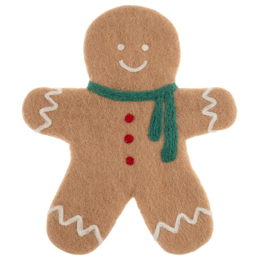 GINGERBREAD MAN FELT TRIVET (H25)