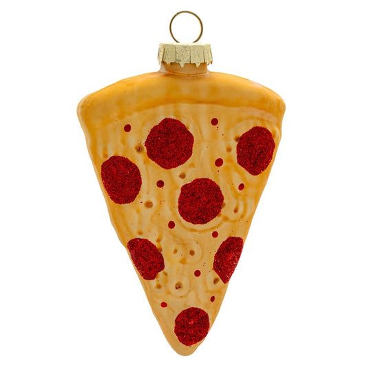 PIZZA GLASS ORNAMENT (H25)