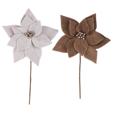Natural Poinsettia Pick