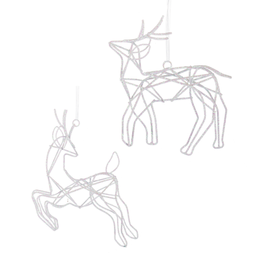 Iridescent Deer Ornaments